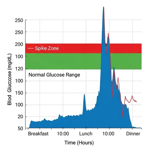 혈당스파이크 그래프