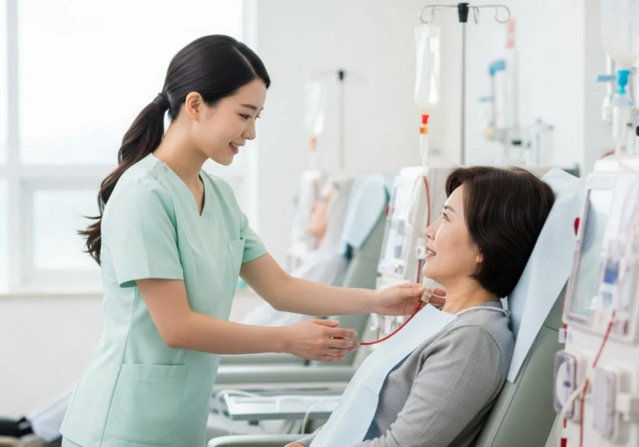 투석 원리 다이어그램